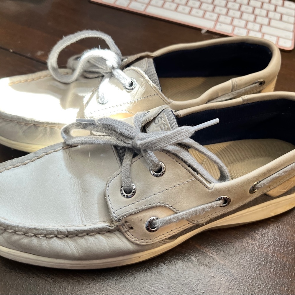 Gray women’s sperrys
